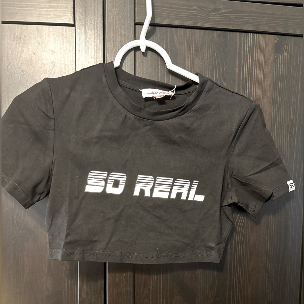 So Real micro crop top